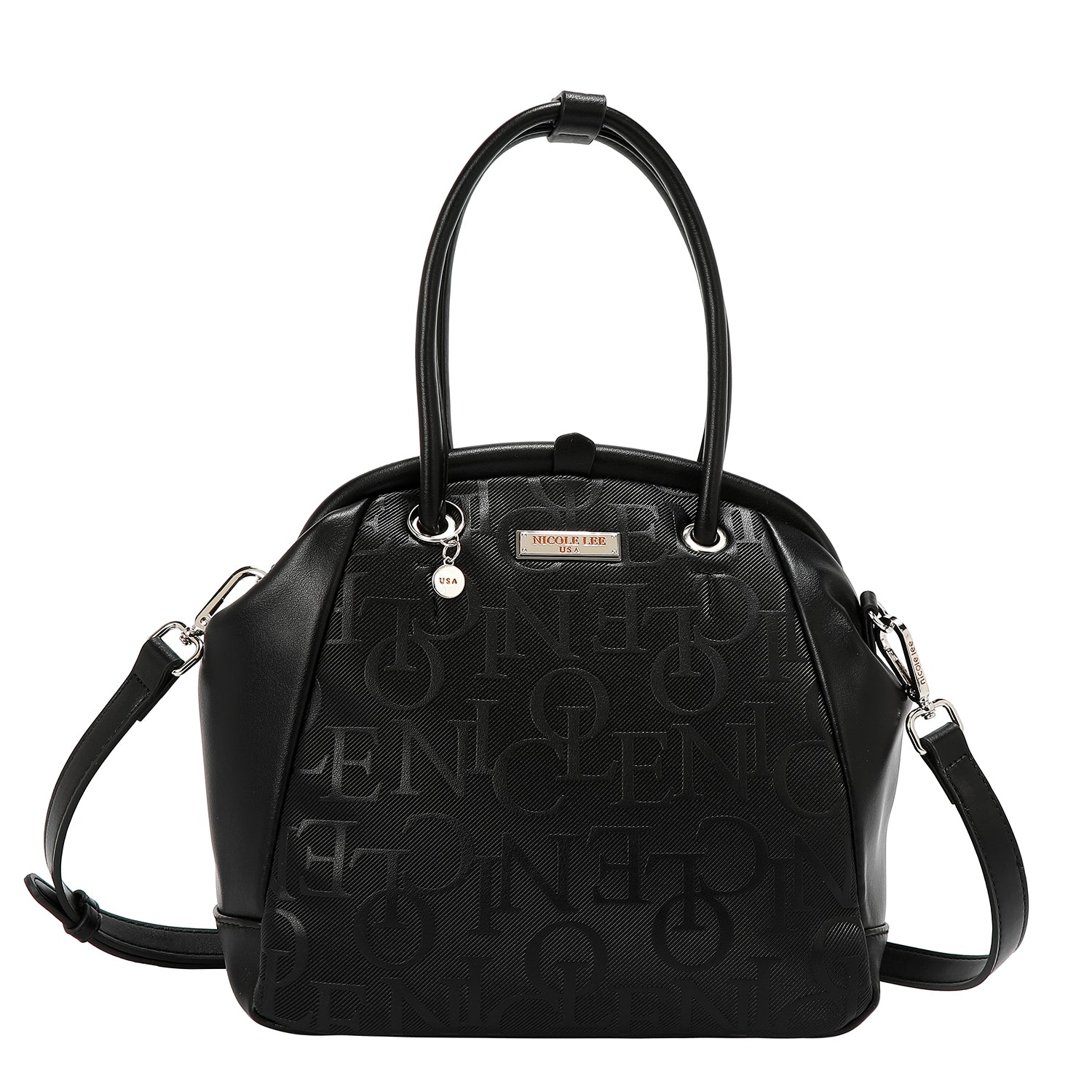 Sac à bandoulière avec cadre de relief élégant (noir)