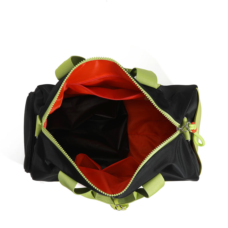 BLUE COLORBLOCK GYM BAG
