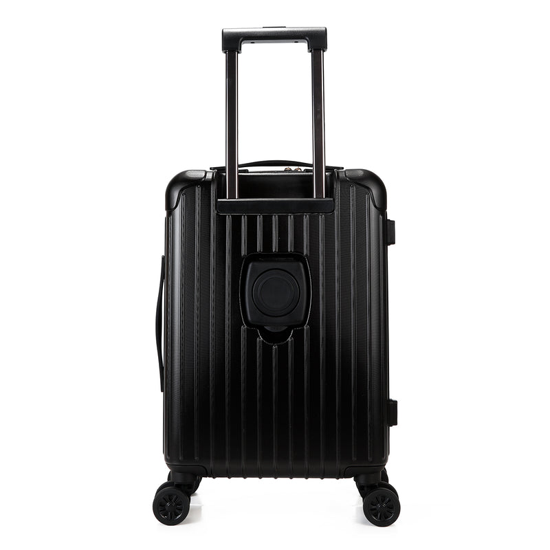 SOLID BLACK CABIN SUITCASE