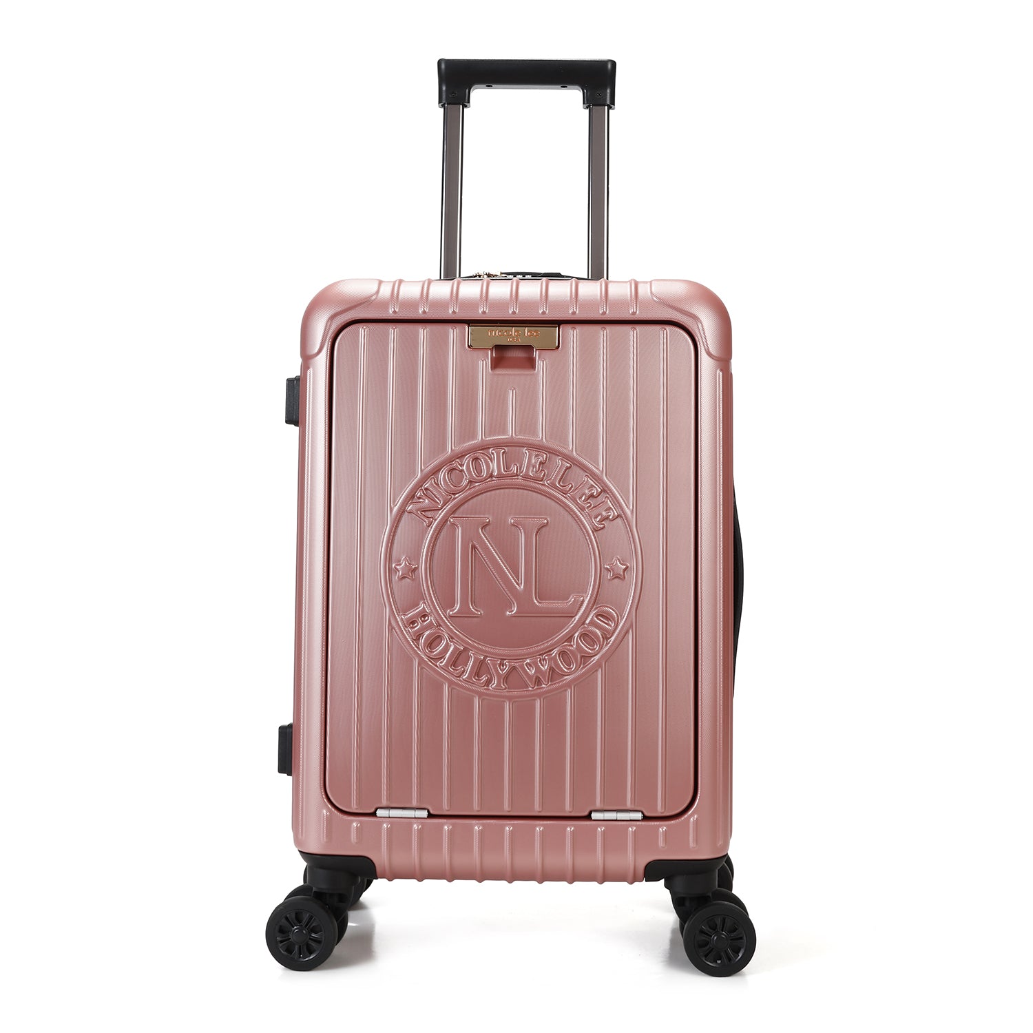 MALETA SOLIDA DE CABINA ROSA