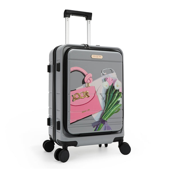 CABIN SUITCASE 20" WITH STRIPES (<tc>VIOLET BLOSSOM</tc>)