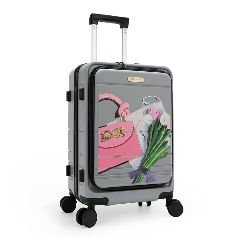 CABIN SUITCASE 20" WITH STRIPES (<tc>VIOLET BLOSSOM</tc>)