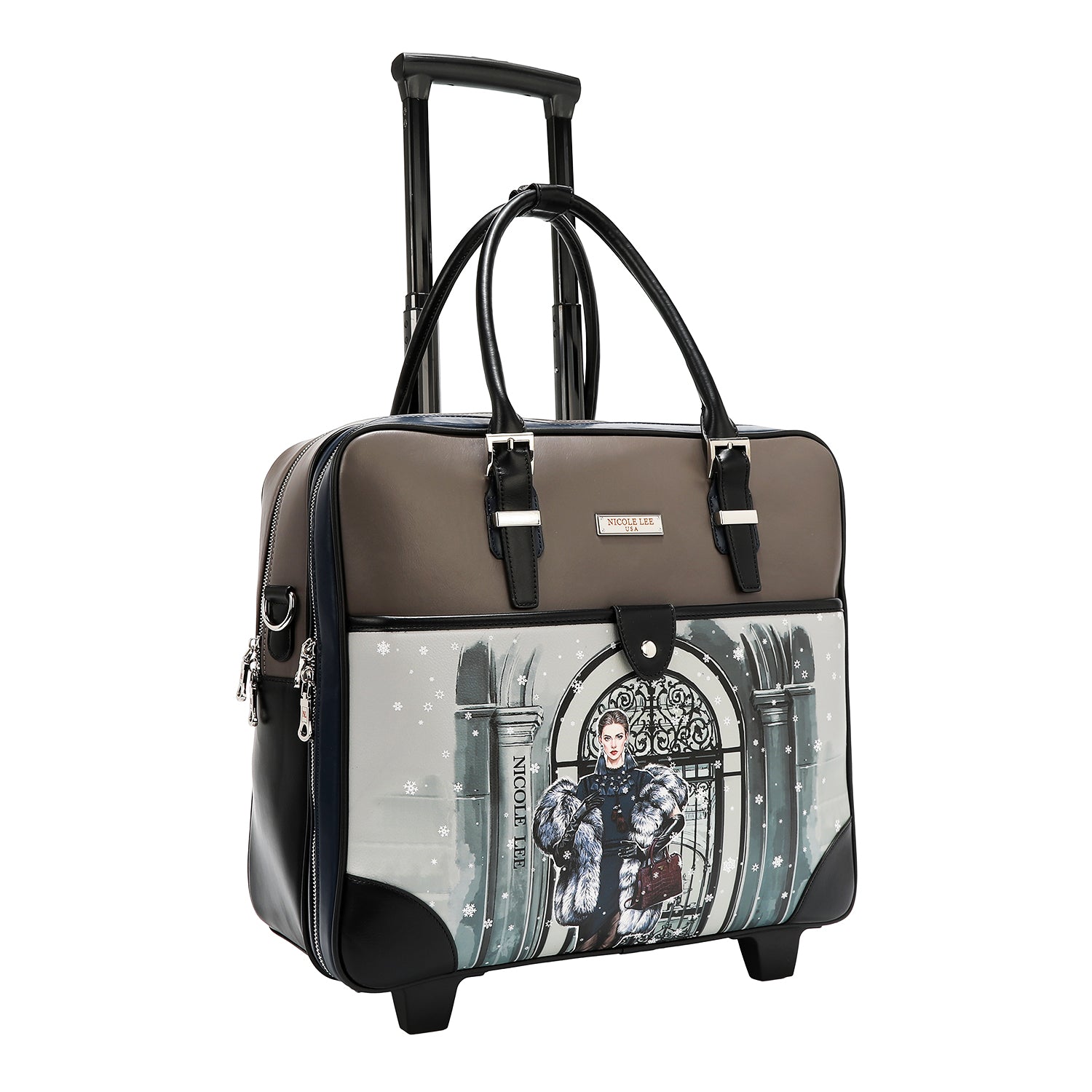 BOLSO RODANTE RECTANGULAR (MODA SNOWFLAKE)