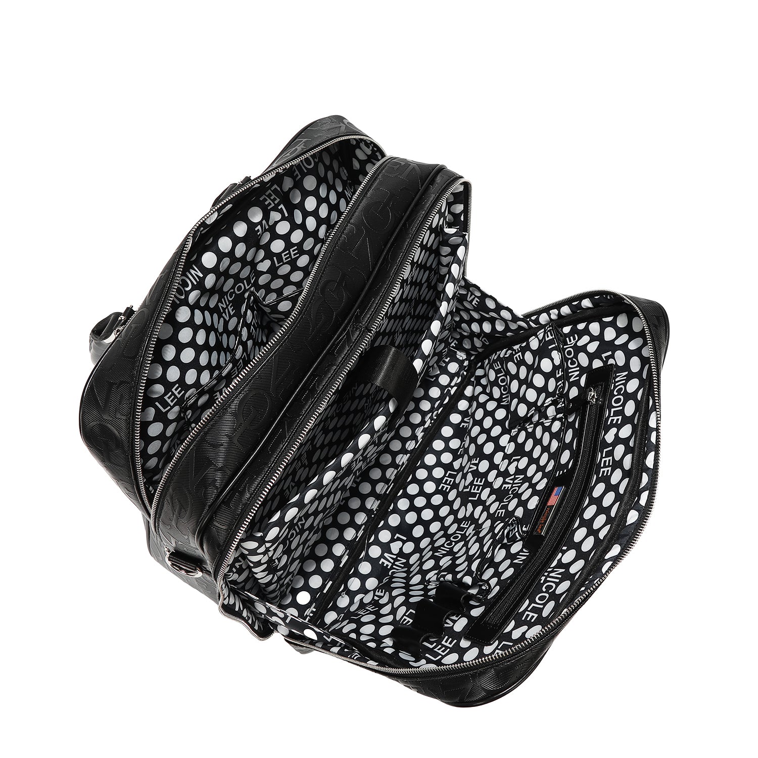 BOLSO RECTANGULAR CON RUEDAS MONOGRAMA (CAMEL)