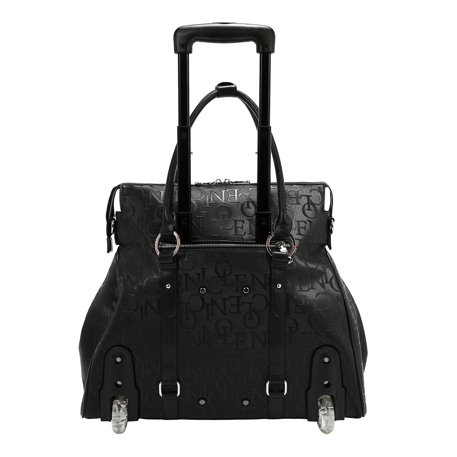 BOLSO CON RUEDAS MONOGRAMA (NEGRO)