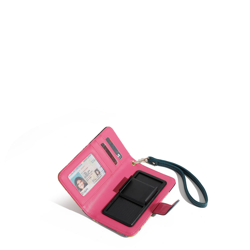 NL SIGNATURE PHONE CASE AND WALLET WITH STRAP (<tc>SUN & SAND</tc>)