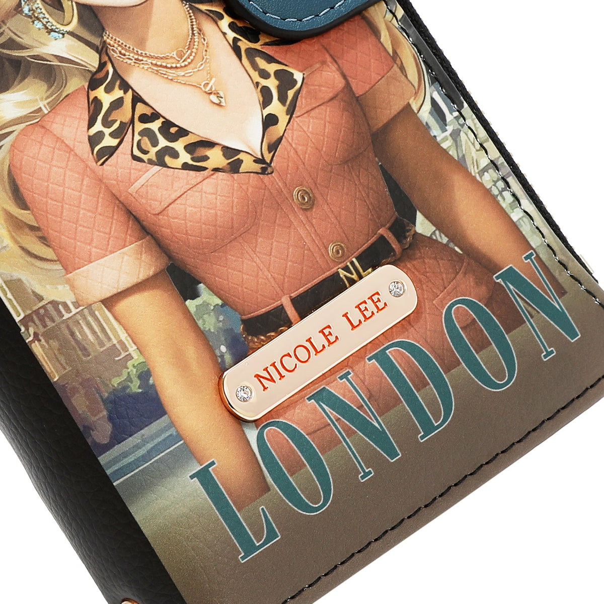 CARTERA PARA MOVIL (LONDON EYE-NEGRO)