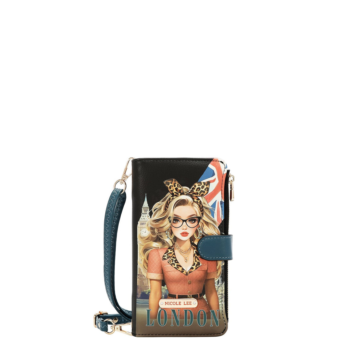 CARTERA PARA MOVIL (LONDON EYE-NEGRO)