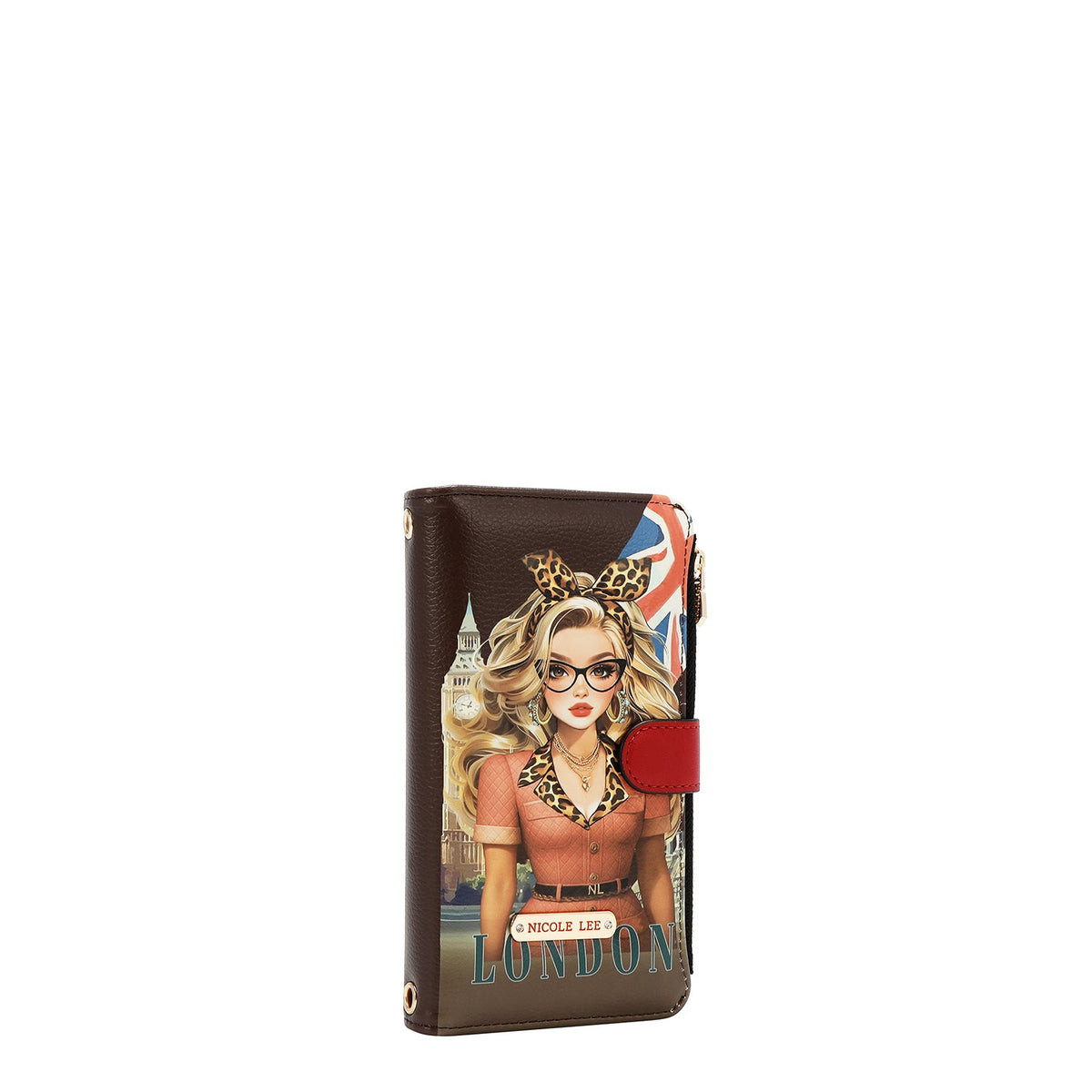 CARTERA PARA MOVIL (LONDON EYE-MARRON)