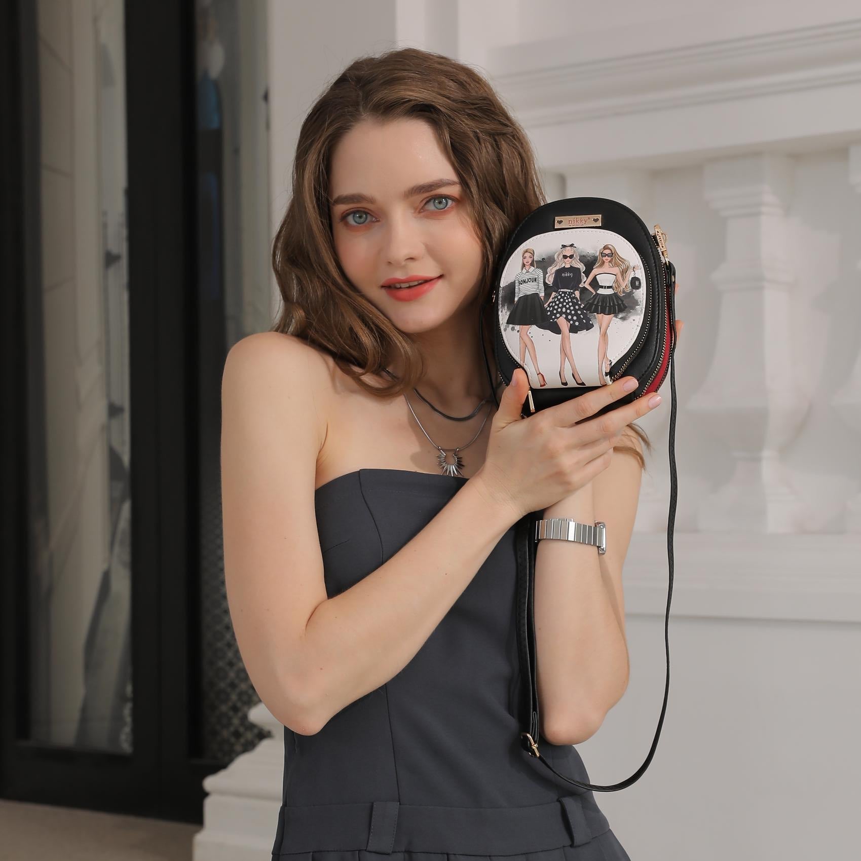 BANDOLERA CRUZADA PEQUEÑA (I LIVE TO TRAVEL)