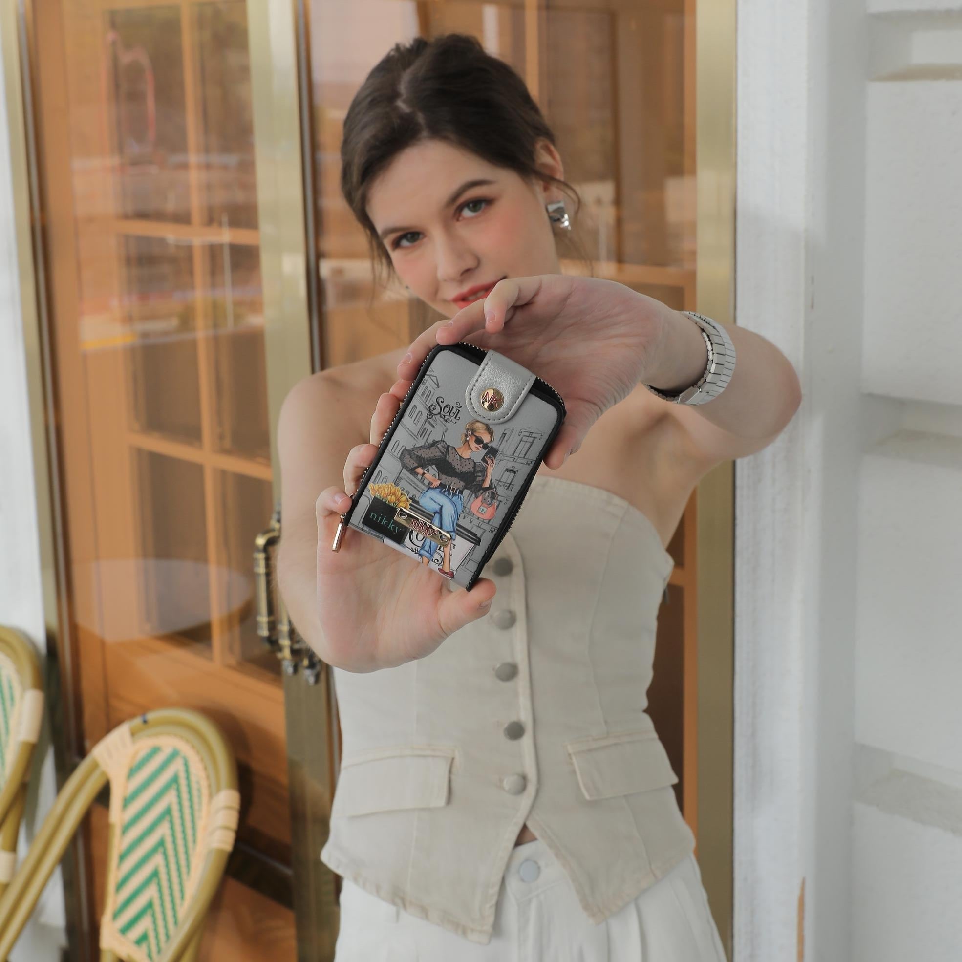 CARTERA PLEGABLE COMPACTA (URBAN COFFEE DREAM)