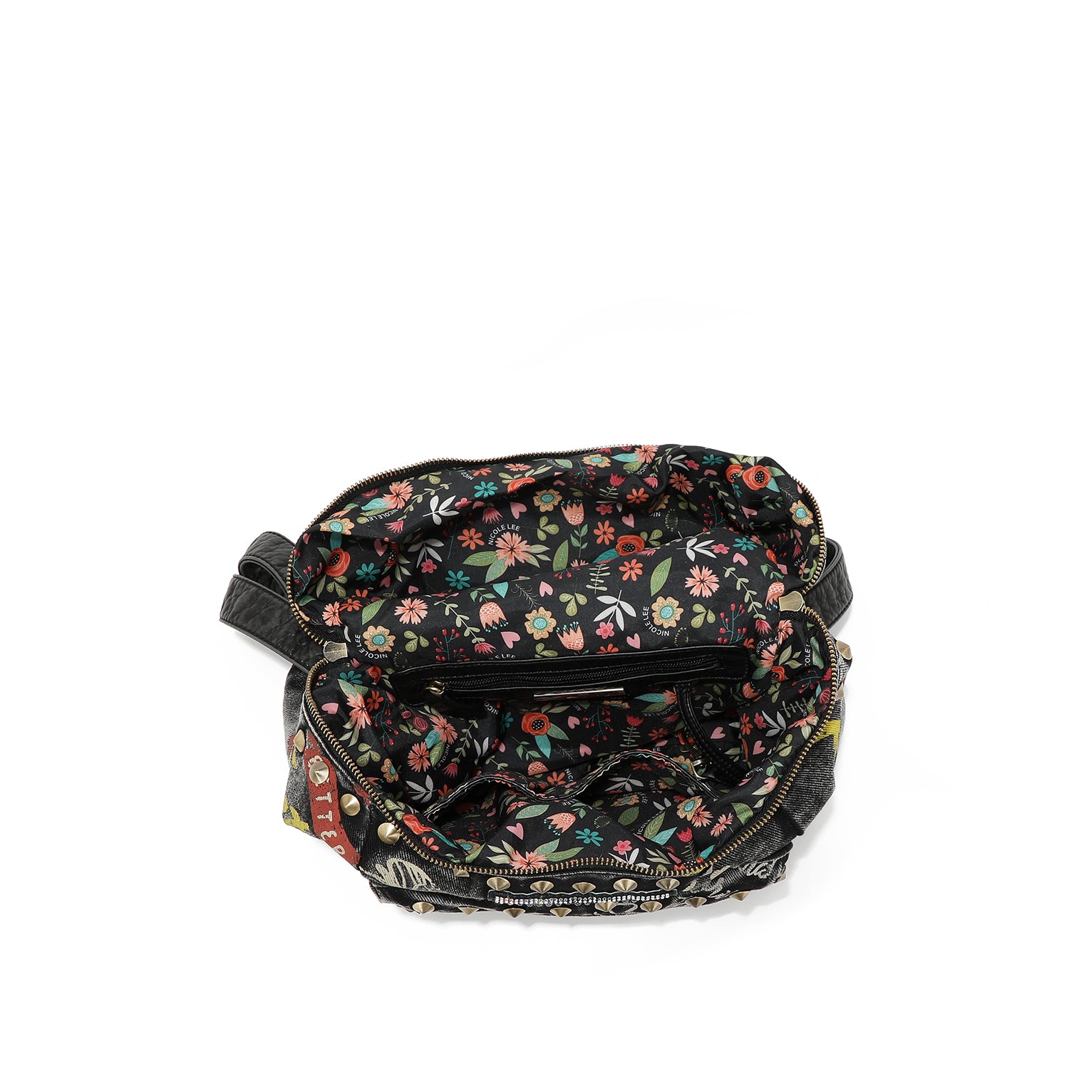 MOCHILA / BOLSO DE HOMBRO DE TELA VAQUERA MARRON