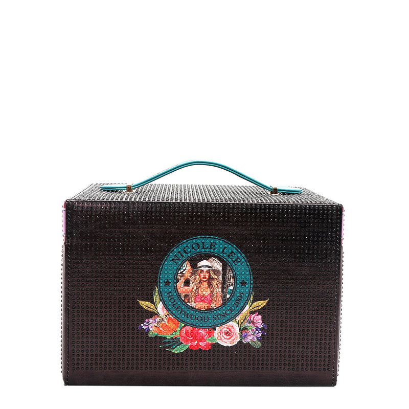 LARGE JEWELRY BOX WITH RHINESTONE (<tc>MARTHA TRAVELS ITALY</tc>)