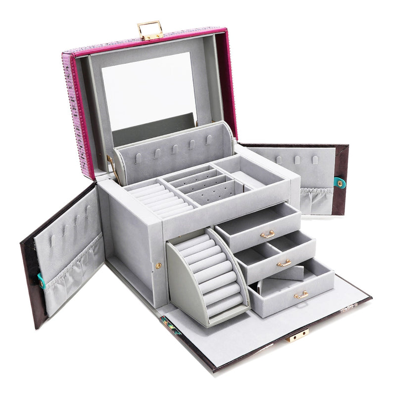 LARGE JEWELRY BOX WITH RHINESTONE (<tc>MARTHA TRAVELS ITALY</tc>)