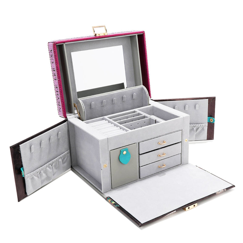 LARGE JEWELRY BOX WITH RHINESTONE (<tc>MARTHA TRAVELS ITALY</tc>)