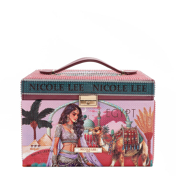 LARGE JEWELRY BOX WITH RHINESTONE (<tc>QUEEN CLEOPATRA</tc>)