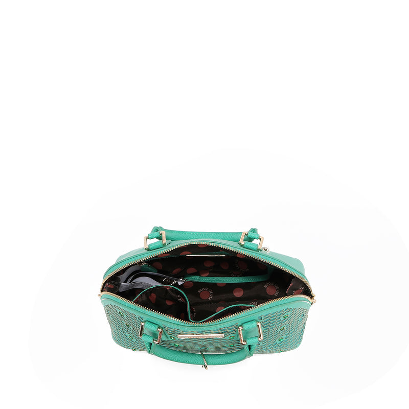 SATCHEL GRACIE TYPE DOMO BAG (GREEN)
