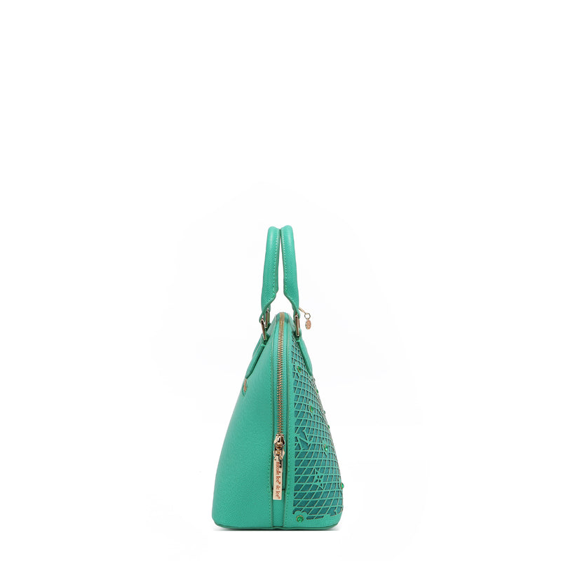 SATCHEL GRACIE TYPE DOMO BAG (GREEN)