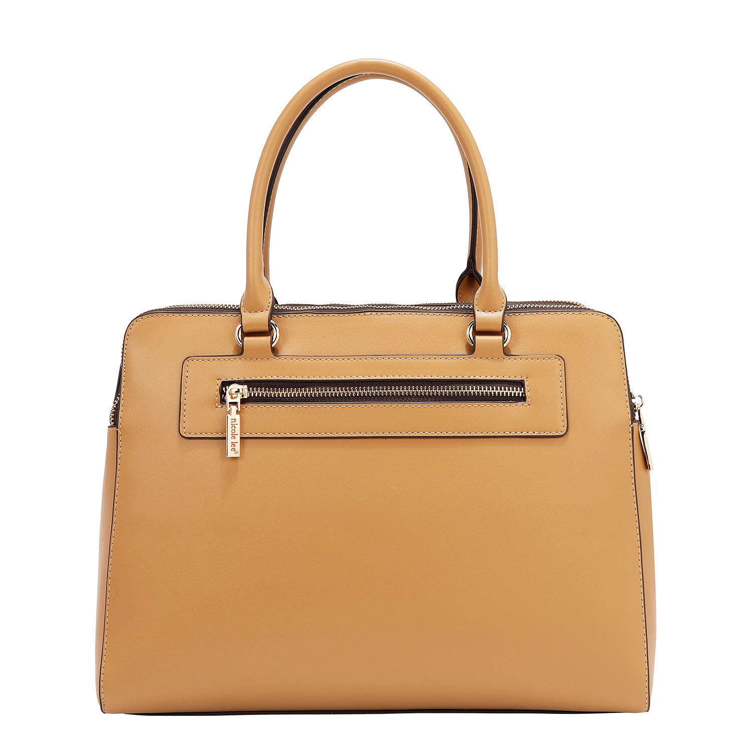Sac à main avec des coupes géométriques (sable)