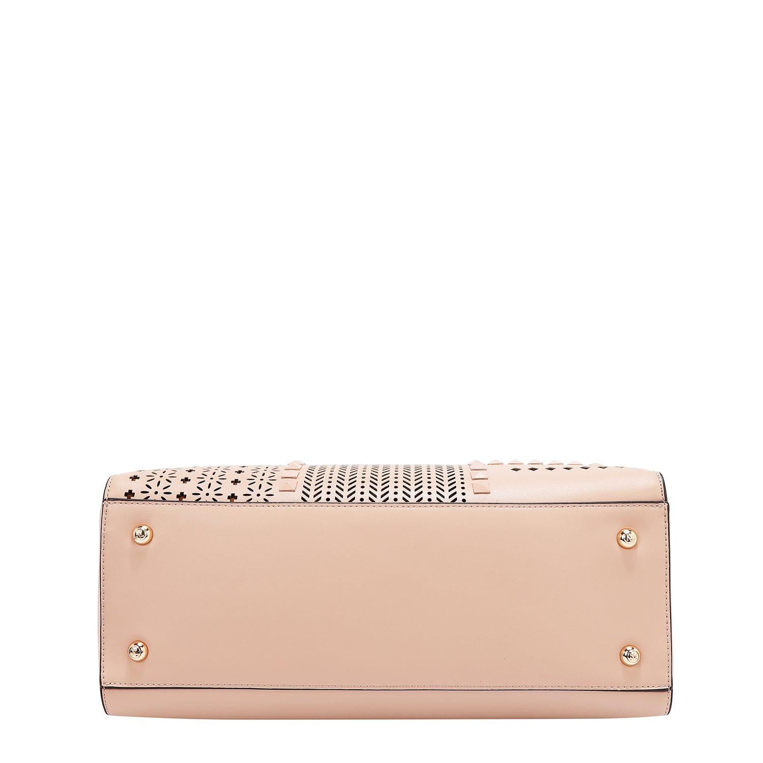 Borsa a mano con tagli geometrici (rosa)