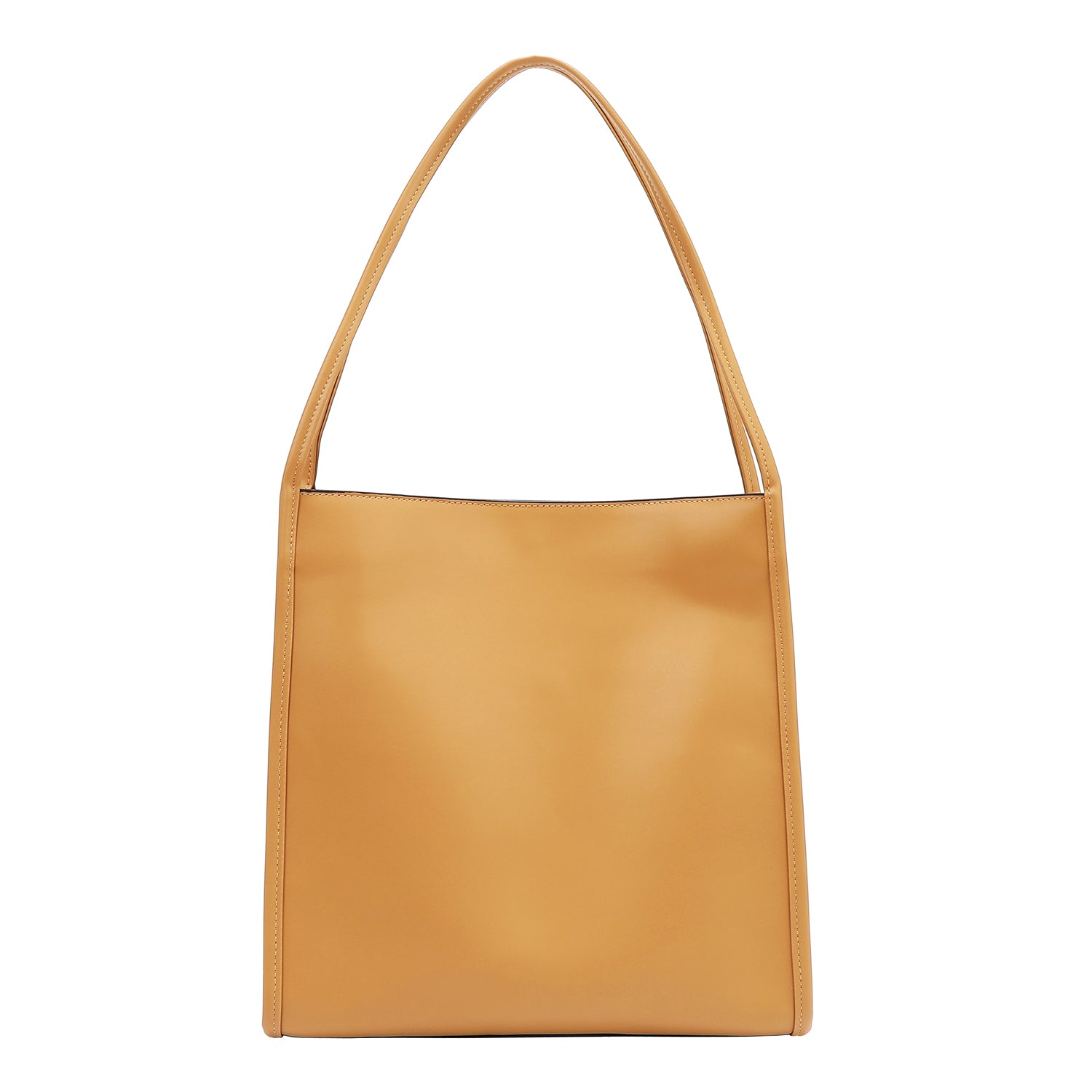 Borsa a due parti con tagli geometrici (sabbia)