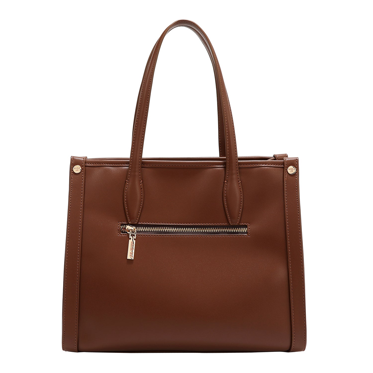 BORSA TOTE GEOMETRICA TAGLIATA AL LASER (MARRONE)