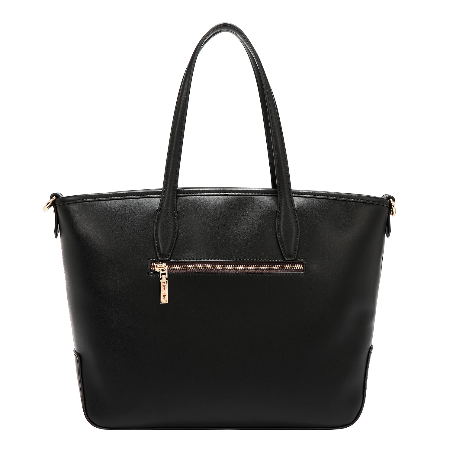 SHOPPER GÉOMÉTRIQUE DÉCOUPÉ AU LASER (NOIR)