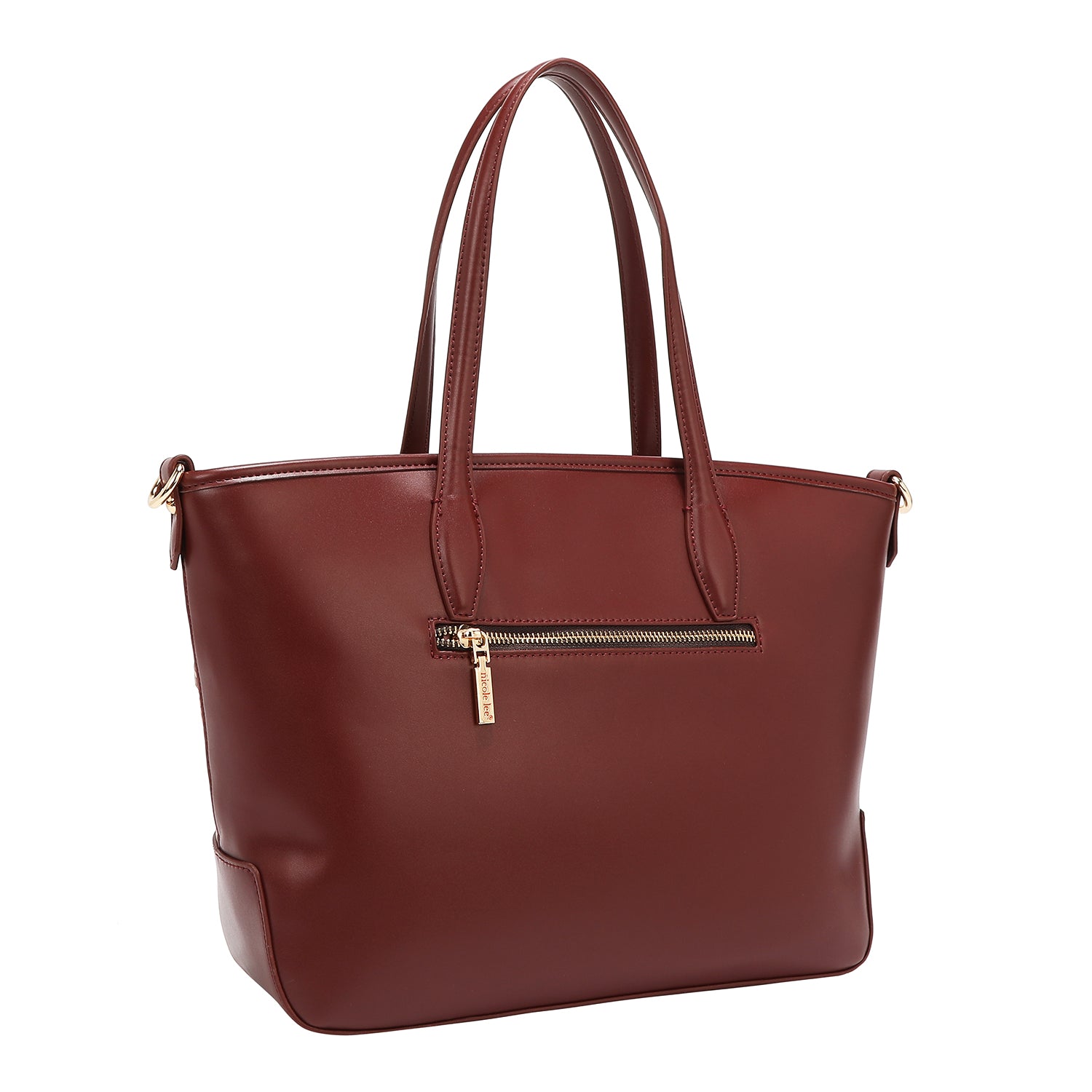 LASERGESCHNITTENER GEOMETRISCHER SHOPPER (WEIN)