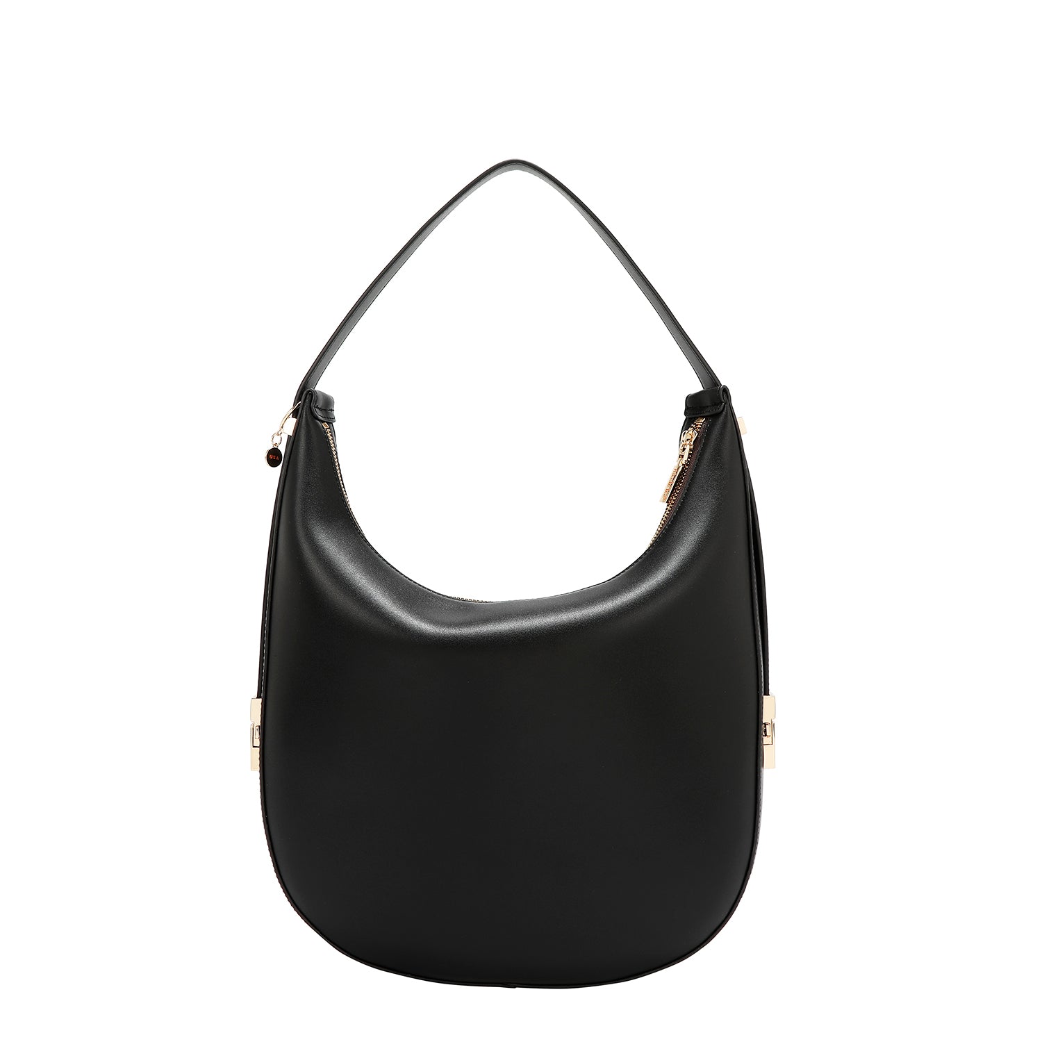 BORSA HOBO GEOMETRICA TAGLIATA AL LASER (NERO)