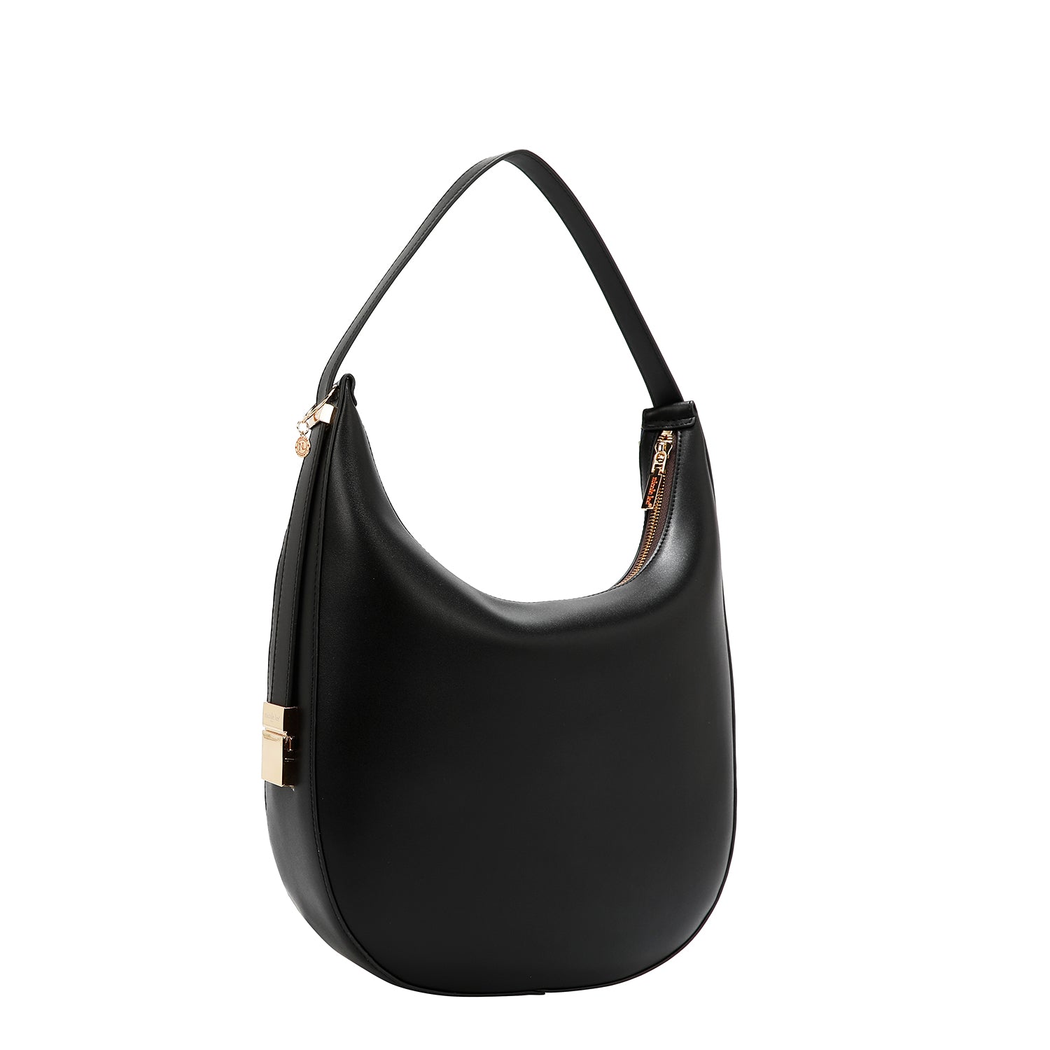 BORSA HOBO GEOMETRICA TAGLIATA AL LASER (NERO)