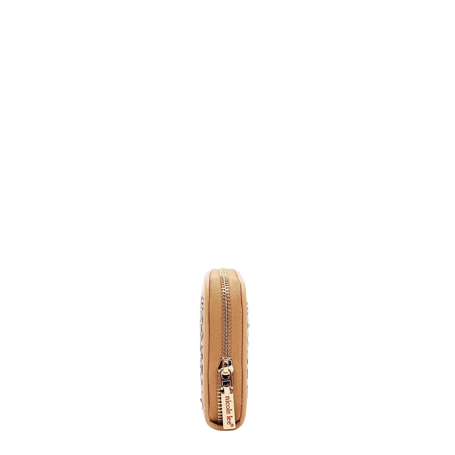 Portfolio mit geometrischem Schnitt (Beige)