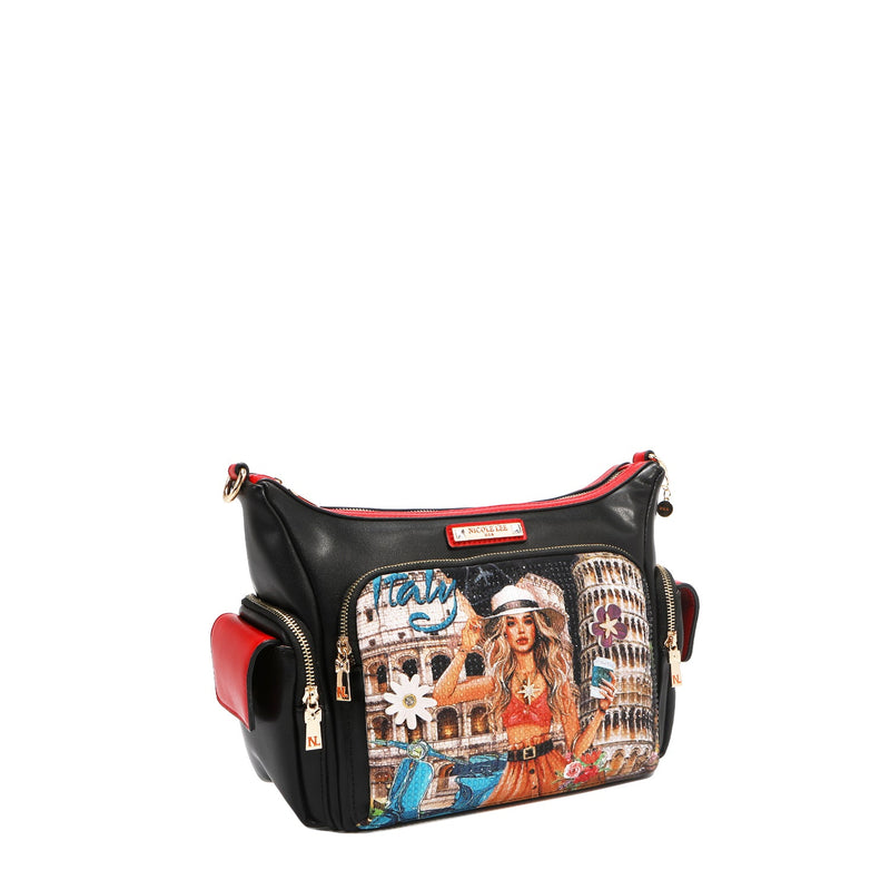 MULTI-POCKET SHOULDER BAG (<tc>MARTHA TRAVELS ITALY</tc>)