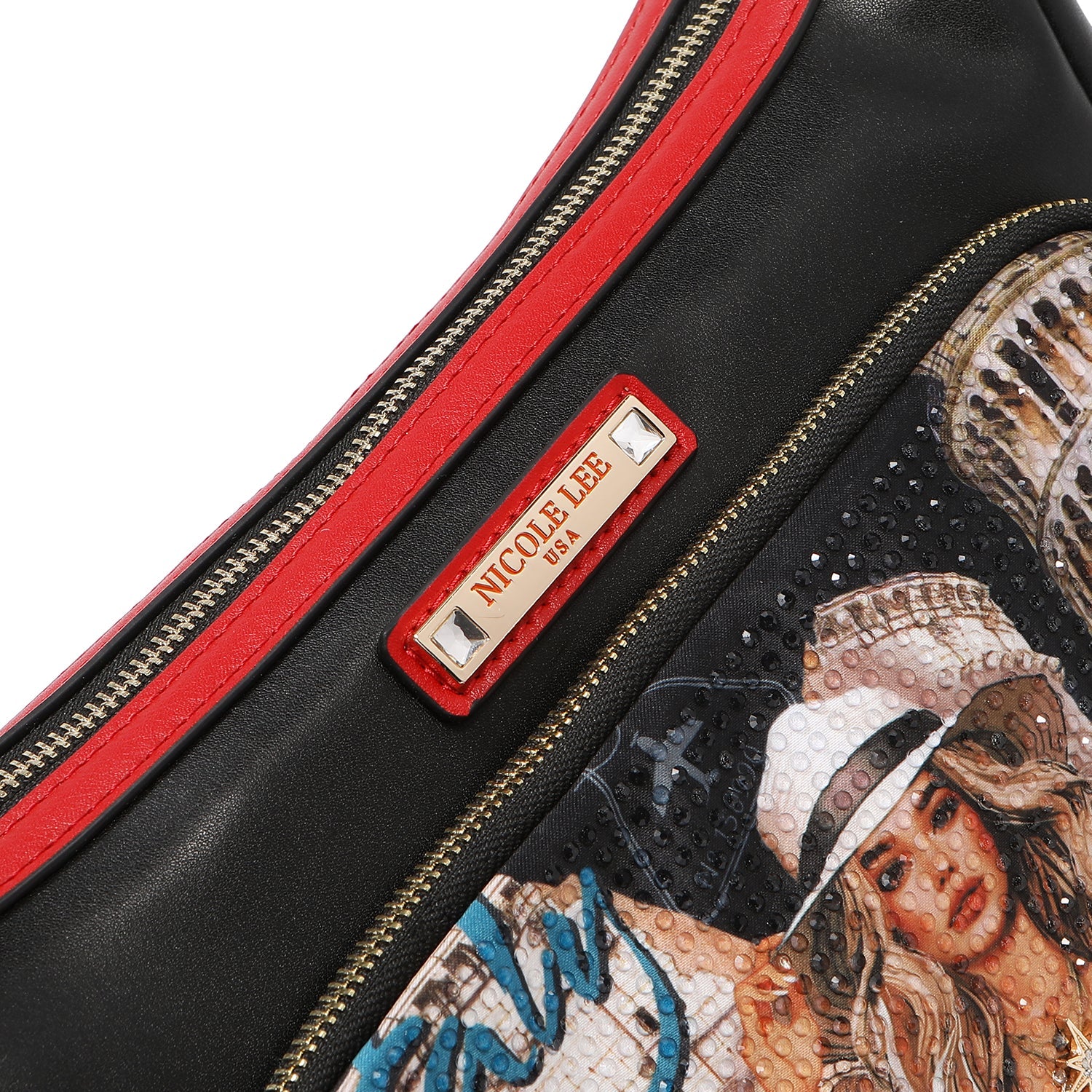 BOLSO DE HOMBRO MULTIBOLSILLOS (MARTHA TRAVELS ITALY)