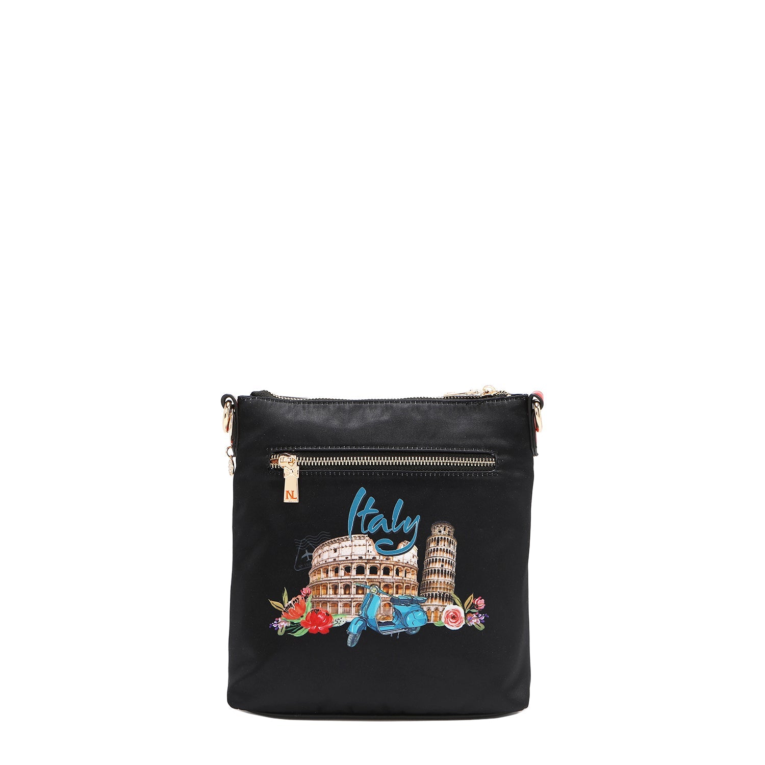 BOLSO CRUZADO CON CREMALLERA (MARTHA TRAVELS ITALY)