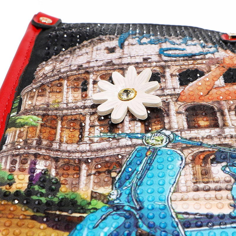 CROSSBODY BAG WITH ZIPPER (<tc>MARTHA TRAVELS ITALY</tc>)