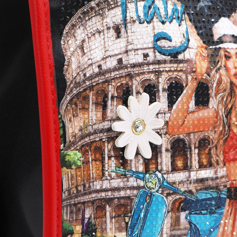 CROSSBODY BAG WITH ZIPPER (<tc>MARTHA TRAVELS ITALY</tc>)