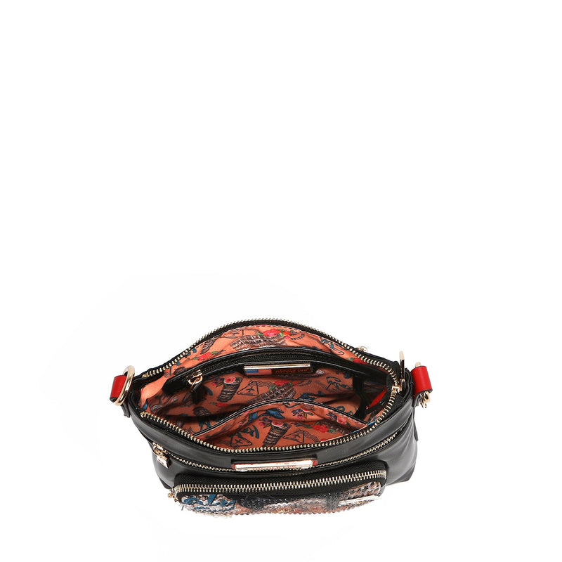 CROSSBODY BAG WITH ZIPPER (<tc>MARTHA TRAVELS ITALY</tc>)