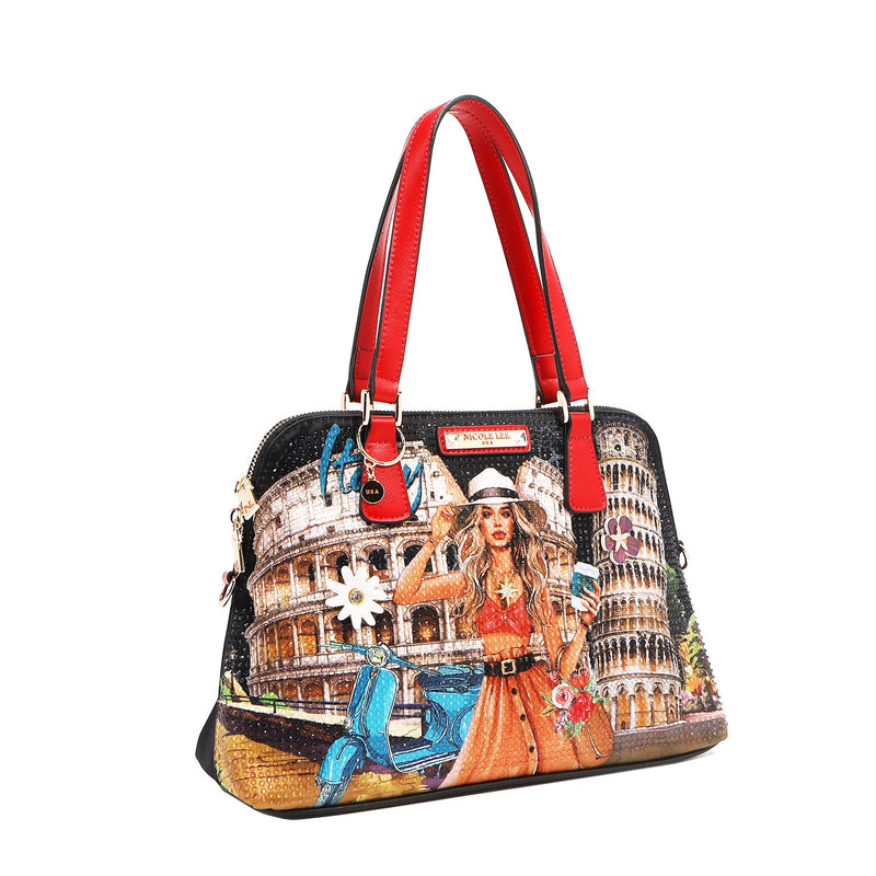 DOME SATCHEL BAG (<tc>MARTHA TRAVELS ITALY</tc>)