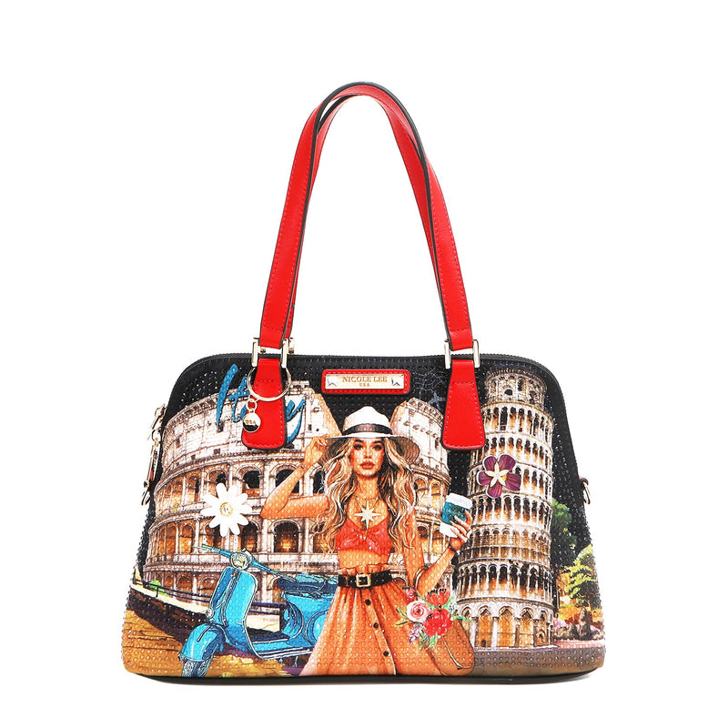 DOME SATCHEL BAG (<tc>MARTHA TRAVELS ITALY</tc>)