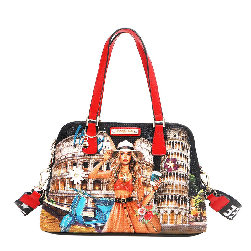 DOME SATCHEL BAG (<tc>MARTHA TRAVELS ITALY</tc>)