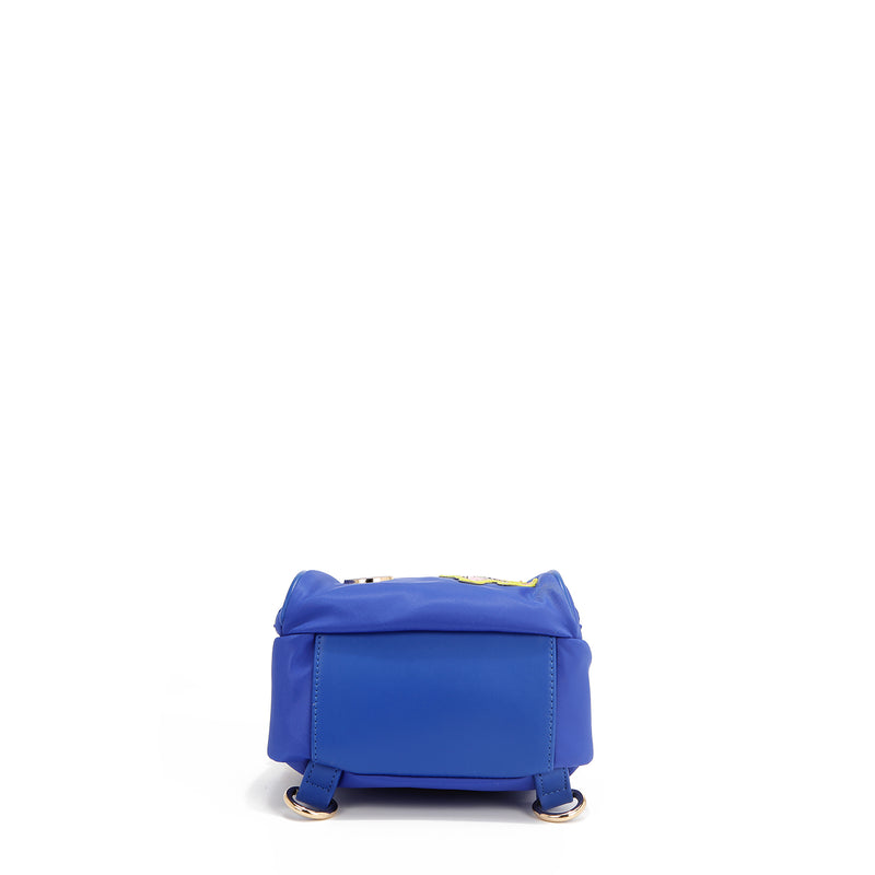 Multipurpose bag with colored patches (blue)