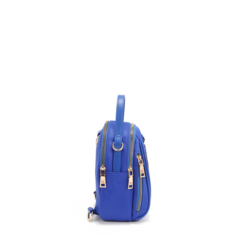 Multipurpose bag with colored patches (blue)