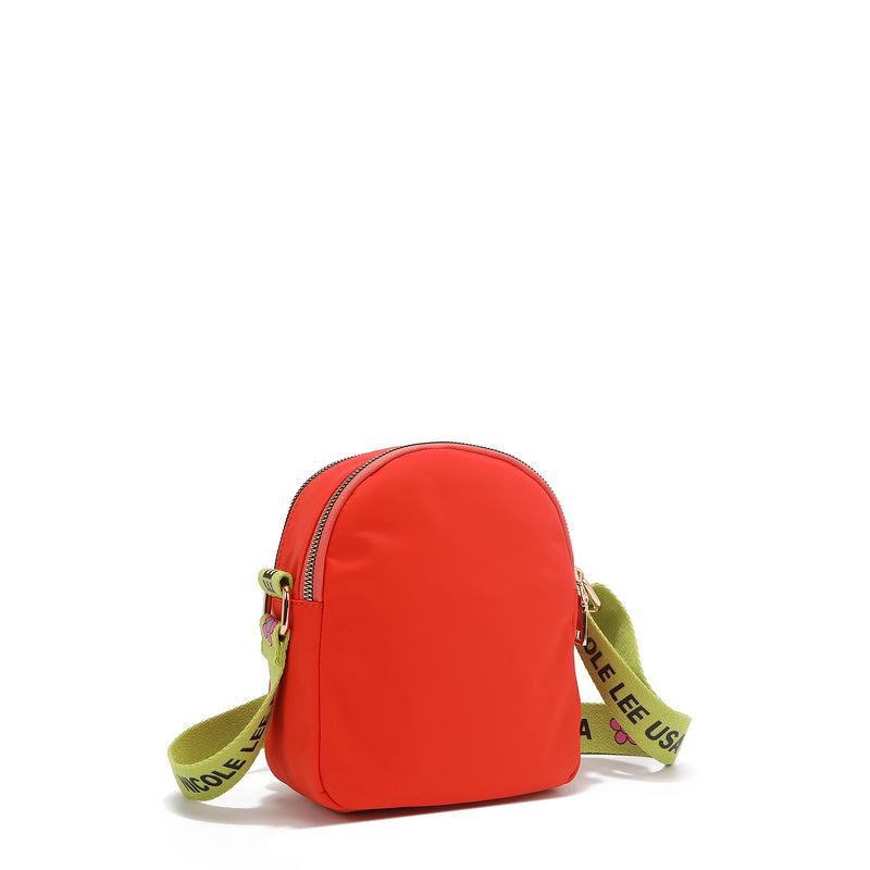 Cross bag with colored patches (orange)