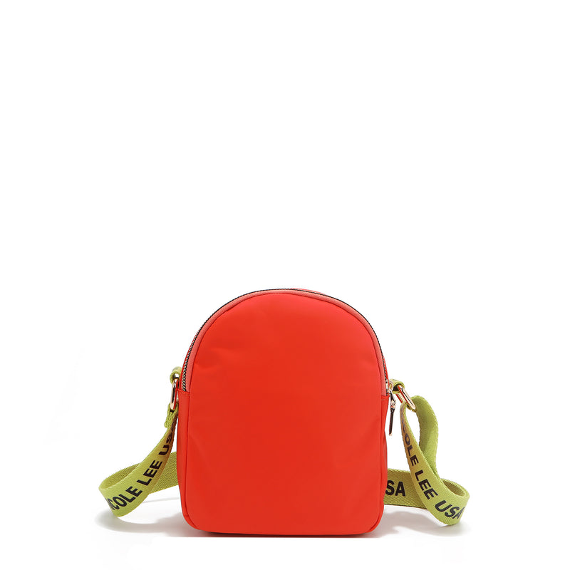 Cross bag with colored patches (orange)