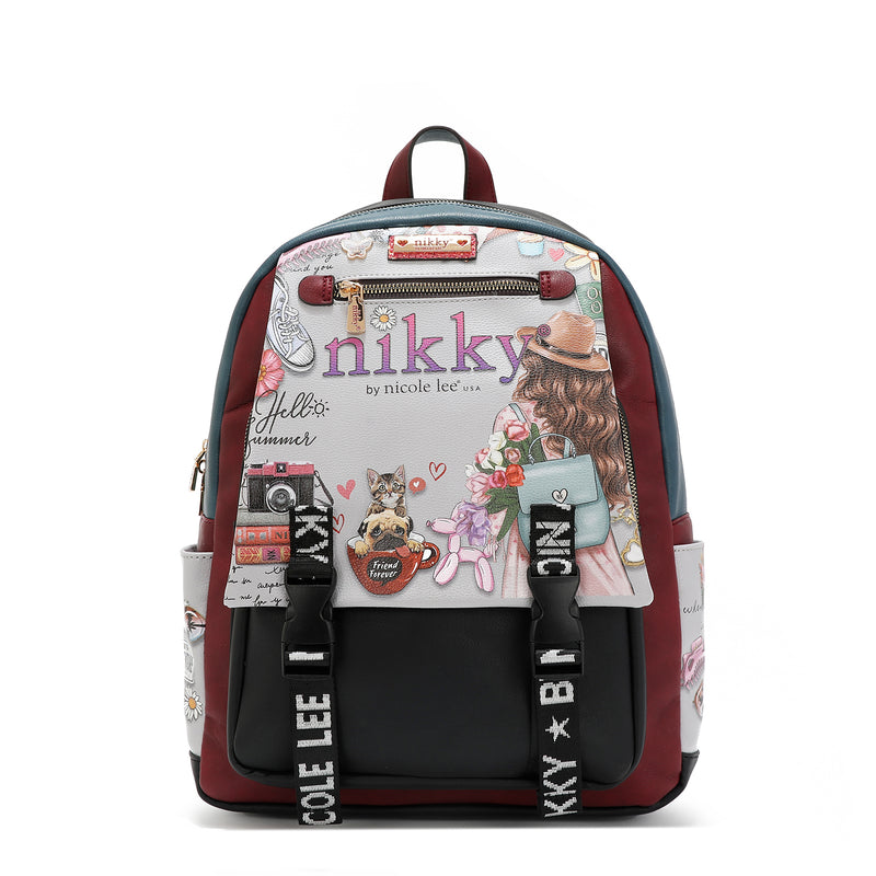 LARGE BACKPACK WITH FLAP <tc><tc><tc>Nikky</tc> World</tc></tc>