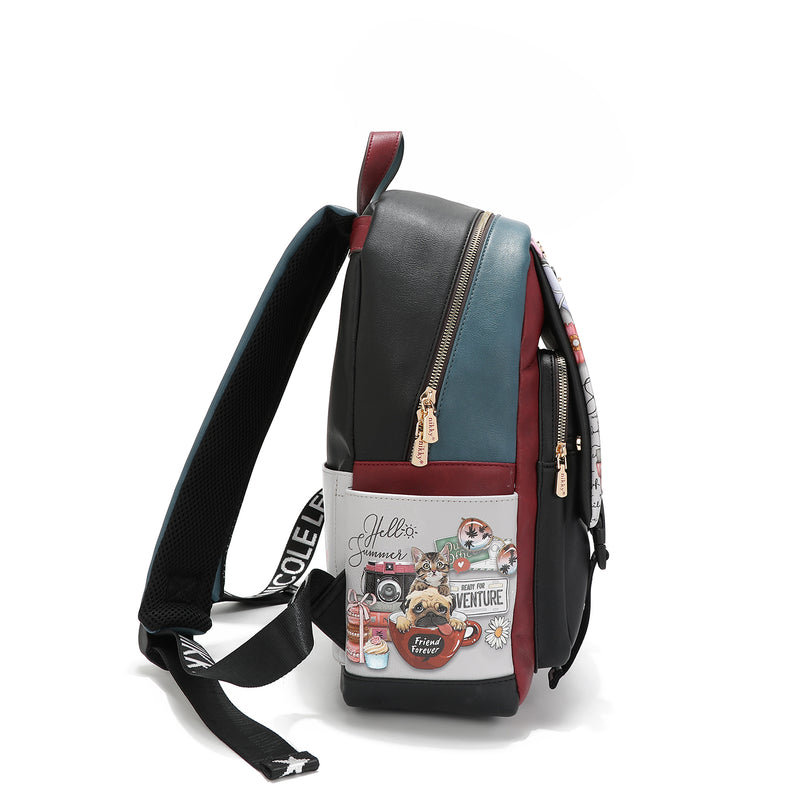 LARGE BACKPACK WITH FLAP <tc><tc><tc>Nikky</tc> World</tc></tc>