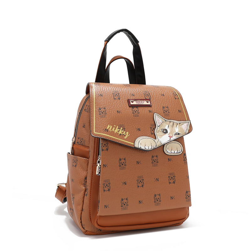 BACKPACK (<tc><tc><tc>Nikky</tc> Finds Meow</tc></tc>) BROWN