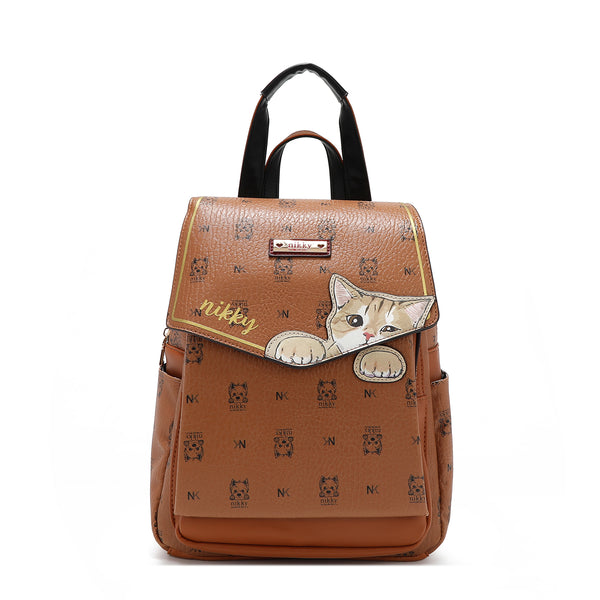 BACKPACK (<tc><tc><tc>Nikky</tc> Finds Meow</tc></tc>) BROWN