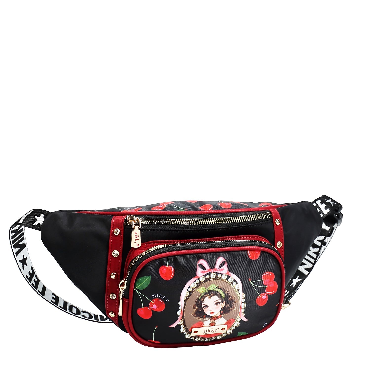 SAC BANANE CHIC ET MODE (<tc>CHERRY LIPS</tc>-NOIR)