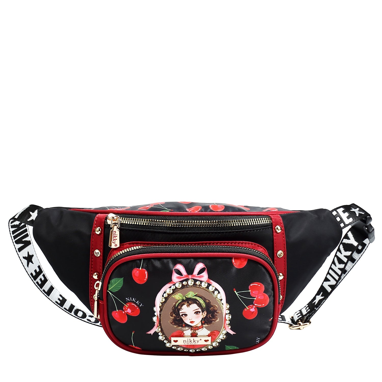 SAC BANANE CHIC ET MODE (<tc>CHERRY LIPS</tc>-NOIR)